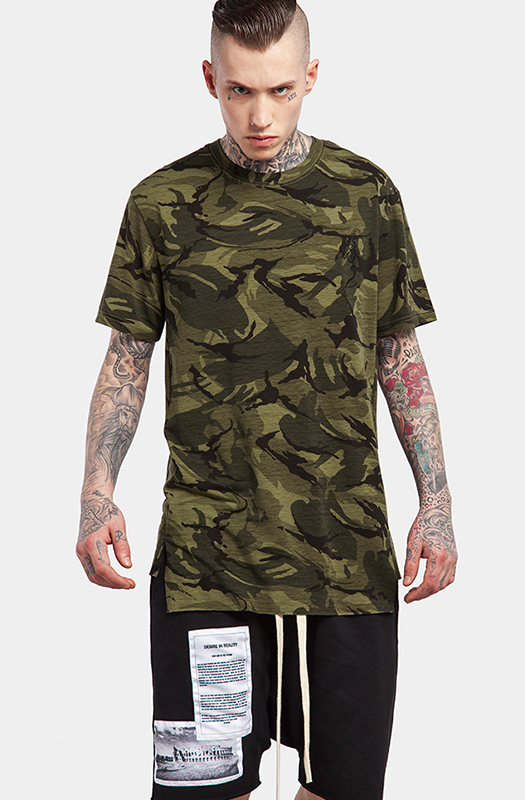 Army Camo Short Sleeve T Shirt