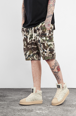 Military Style Camo Shorts