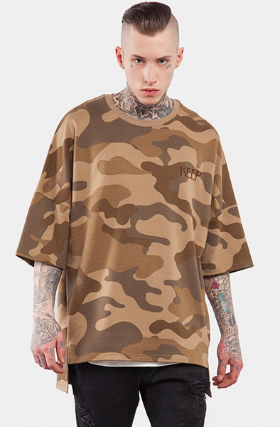 Oversized Camo Loose Cotton T-Shirt