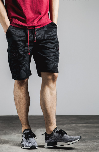 Black Camo High Street Shorts