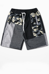 Camo Patchwork Shorts