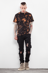 Tie Dye Black Camo T Shirt