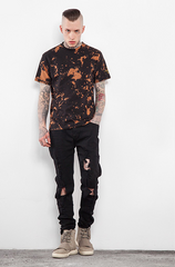 Tie Dye Black Camo T Shirt