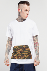 Camo Pocket  Black White Shirt