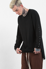 Long Sleeve Raw Edge Shirt