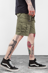 Cotton Loose Fit Multi Pocket Shorts