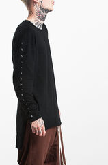 Long Sleeve Raw Edge Shirt