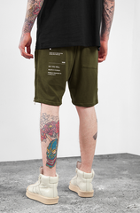 Side Zipper Sweat Shorts