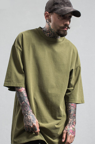 High Street Loose Solid Color T-Shirt